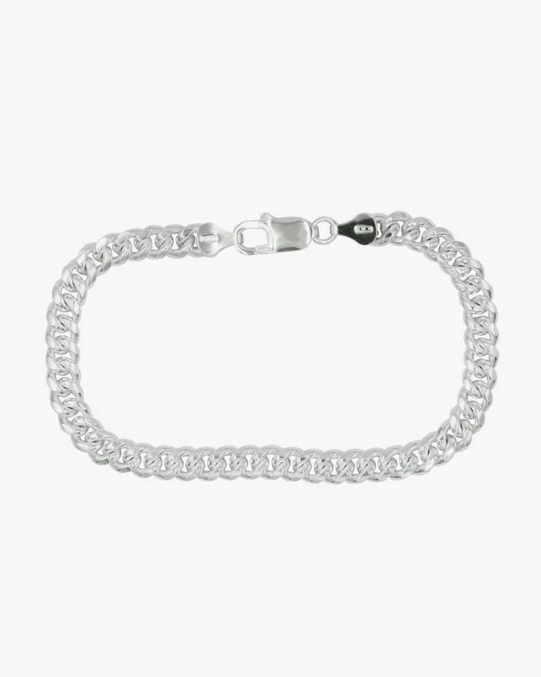 CUBA bracelet | In Sterling Silver for men with link - moon