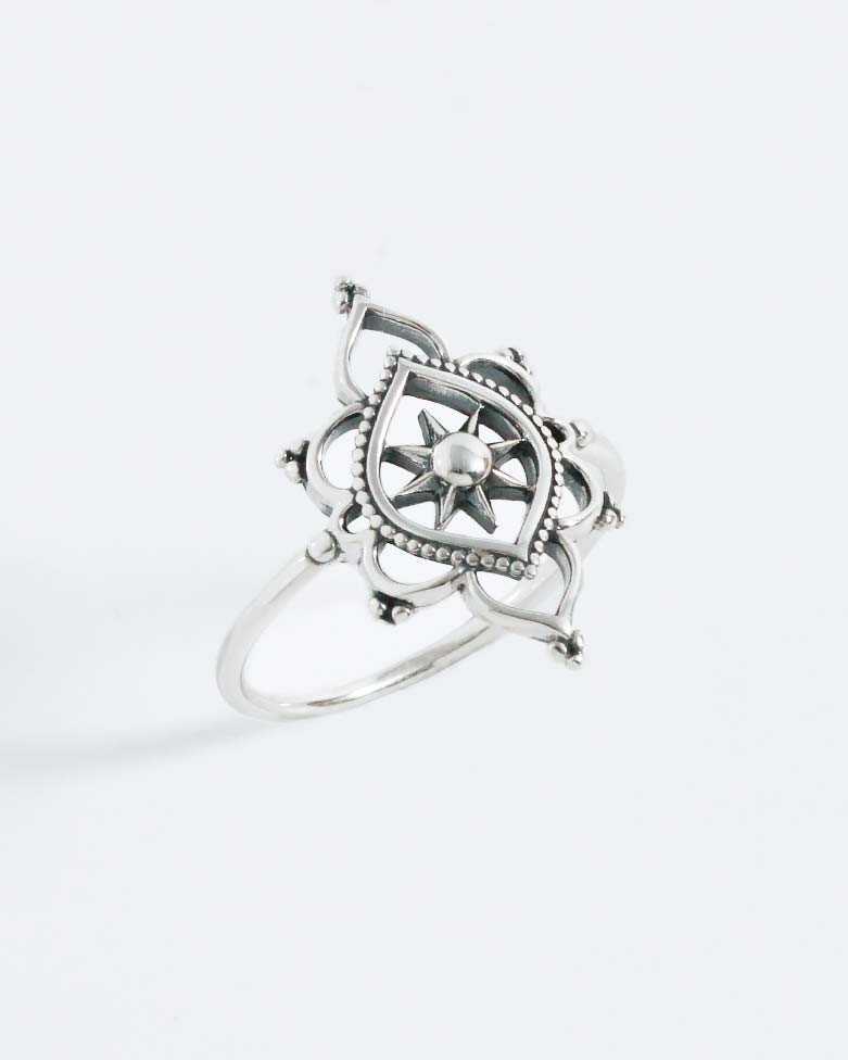 HUNAB Ring | In Silver Sun Vintage Boho Style