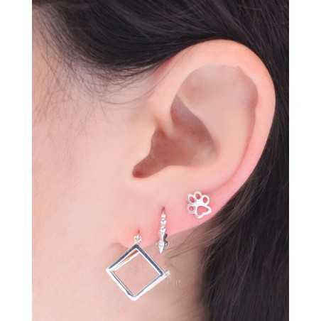 KOPEK Earring | Dog footprint in silver - moon