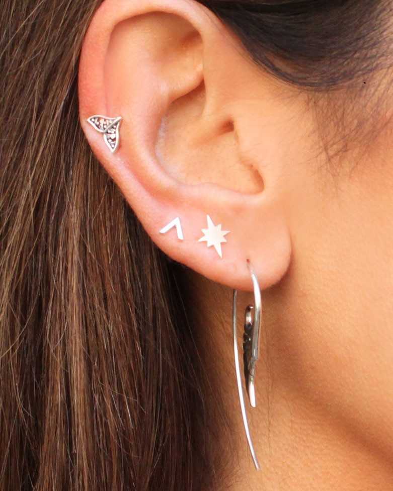 Pendientes En Plata Culatin Bala - Neufs Faits Main Par Artisan
